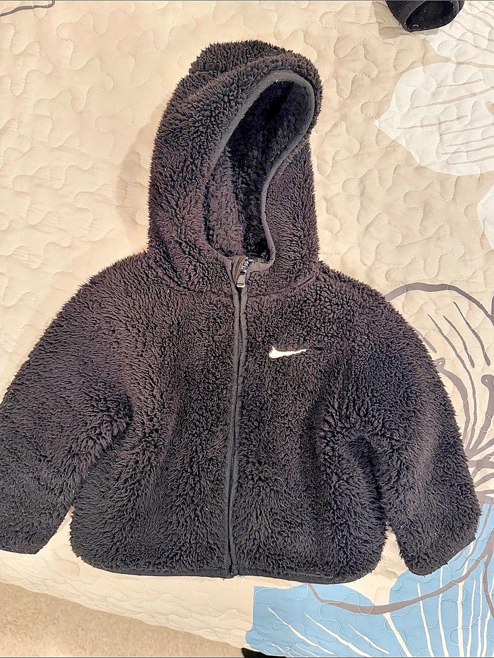 Nike Toddler Sherpa Full-Zip Hoodie Black